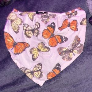 Bandanna butterfly crop top